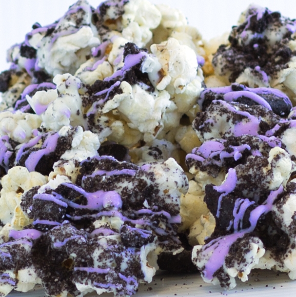 White Chocolate Raspberry Cheesecake Popcorn