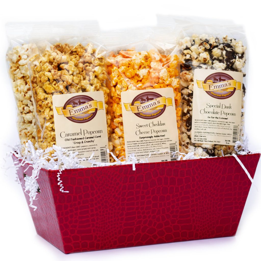Popcorn Delight Gift Basket