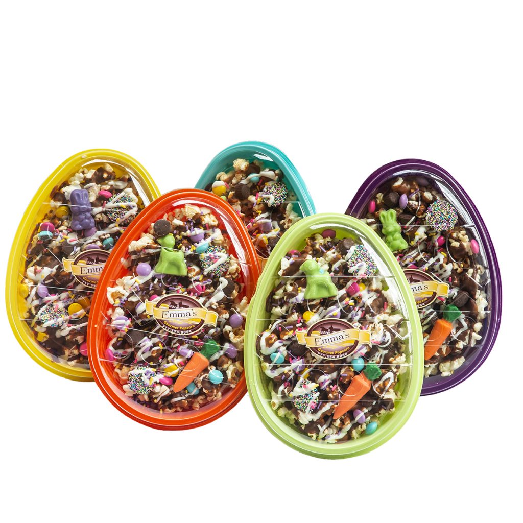 Egg Shaped Popcorn Party Trays