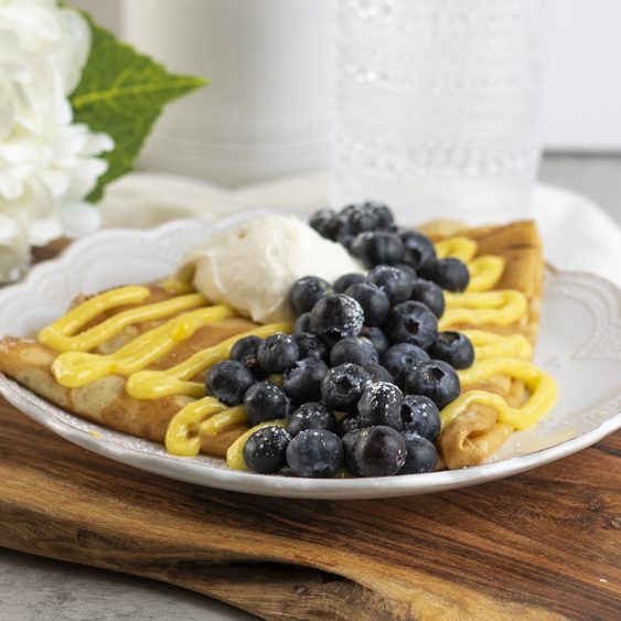 Lemon Blueberry Crepe